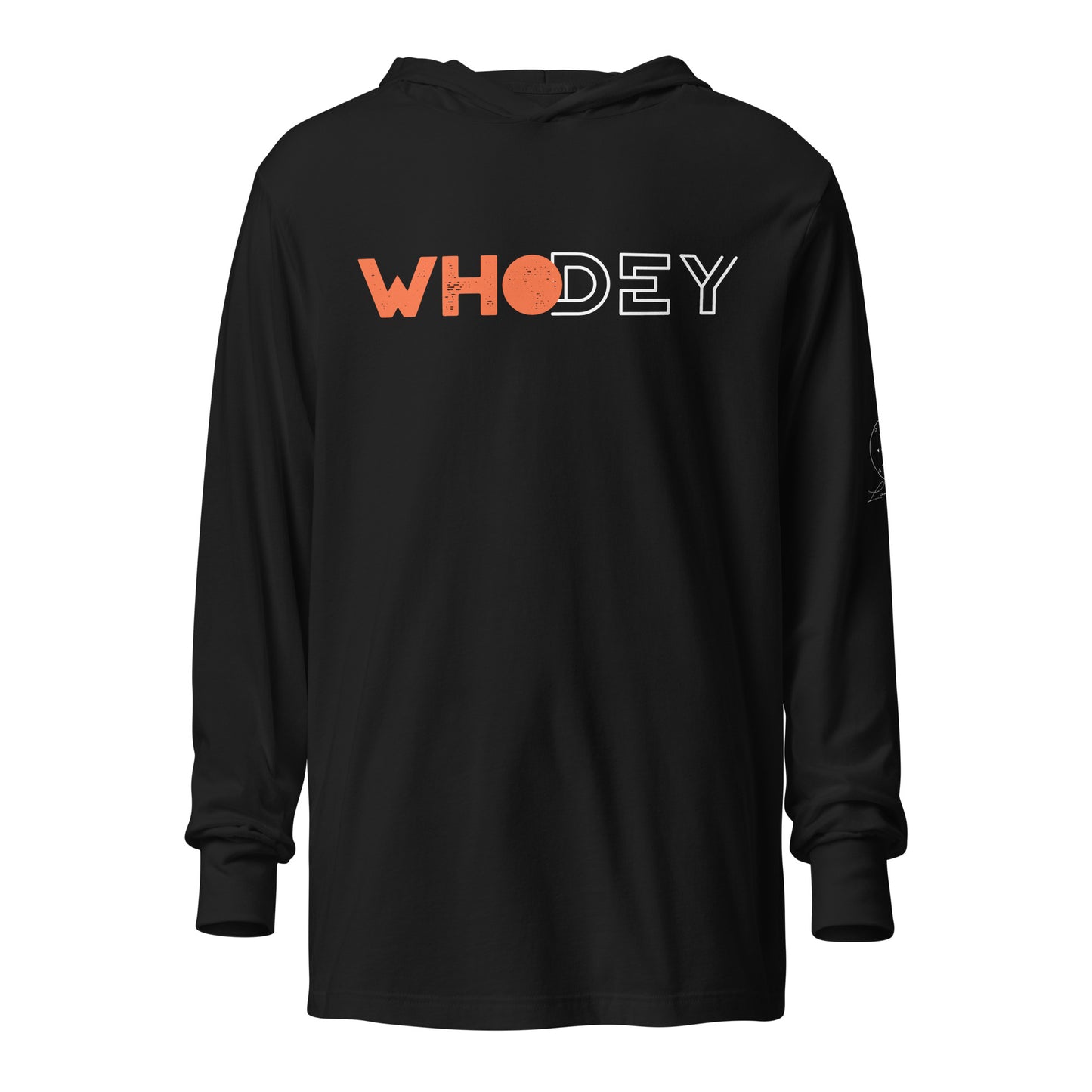 WHO DEY! Hooded long-sleeve tee