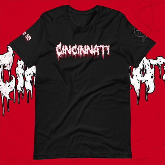 Cincinnati Red Tee - Bleed 513 Sleeve