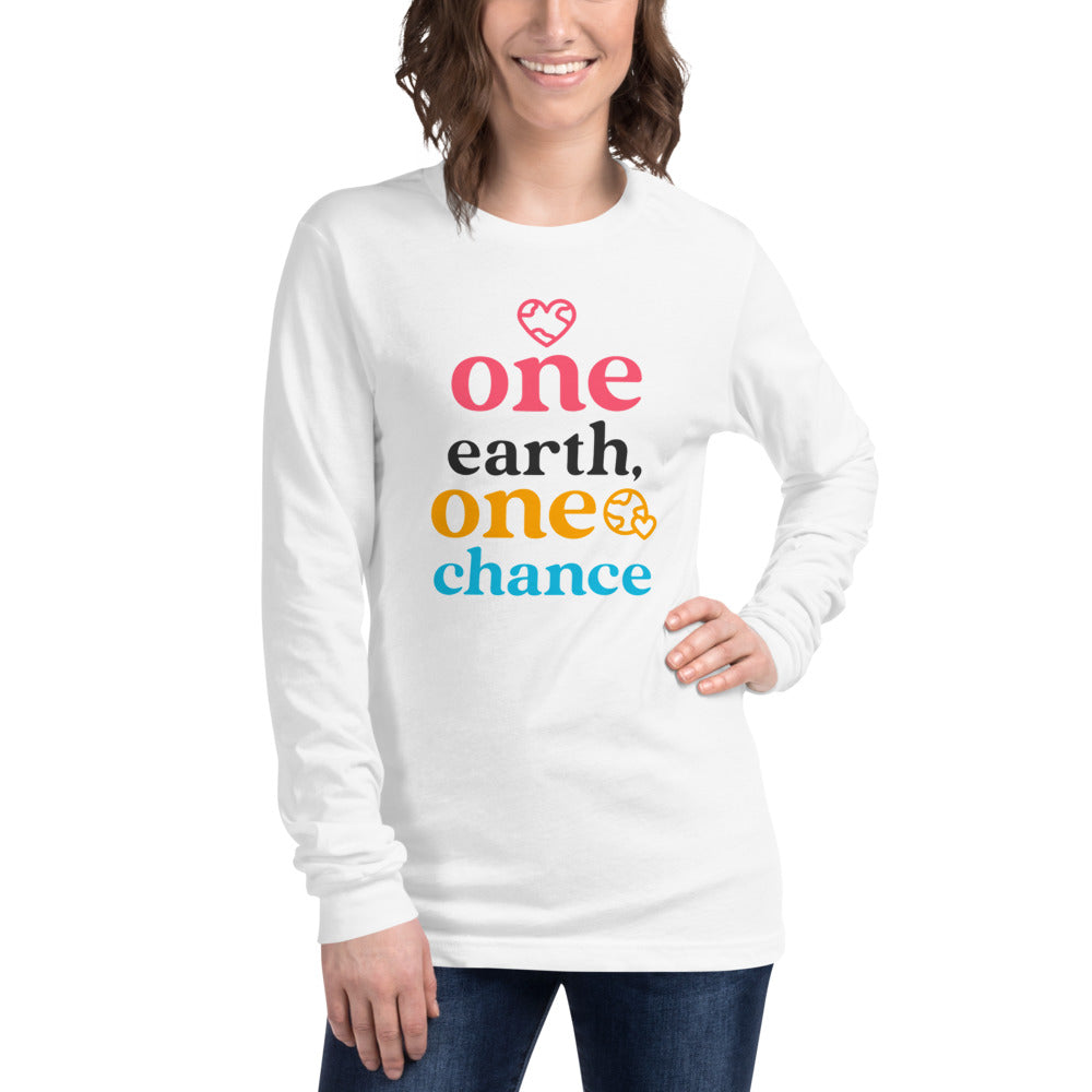 One earth, One Chance Long Sleeve Tee